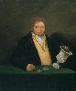 Autorretrato (c.1810-1820) (Óleo sobre painel) de Thomas Pardoe