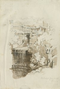 Biddulph - vista rural: desenho a lápis e lavagem, 8 de junho de 1837 (desenho) de Thomas Peploe Wood