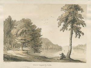 Biddulph Moor - The Bride-Stones: gravura de Thomas Peploe Wood