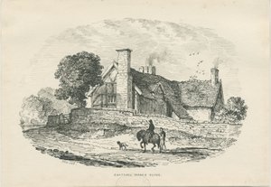 Chatcull Manor House: desenho a pena e tinta (vinheta) de Thomas Peploe Wood