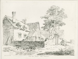 Colwich - Hall Flat House: desenho a bico de pena