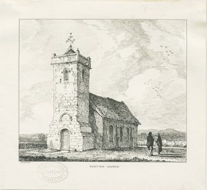 Igreja de Dunston: desenho a caneta