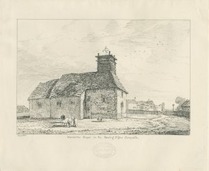 Capela Harlaston: desenho a caneta de Thomas Peploe Wood