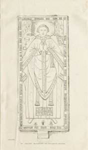 Igreja Haughton - Monumento a Nicholas Graviner: desenho a caneta de Thomas Peploe Wood
