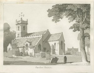 Standon Hall: desenho a caneta e tinta, sd [ Meados do séc. XIX] (desenho)