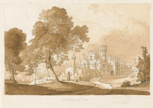 "Thickbroom Hall" [Manley Hall]: desenho em sépia, 1837