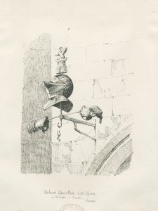 Tumba na Igreja Biddulph - William Bowyer: desenho a caneta e tinta de Thomas Peploe Wood