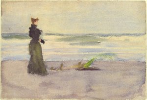 mulher na praia