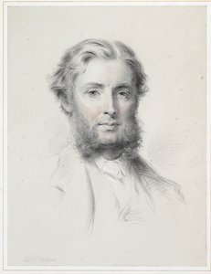 Retrato de John Scott, 3º Conde de Eldon (giz e w - c no papel) (par para 445141) de Thomas Price Downes