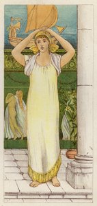 Anseio de Danae pelo retorno de Perseus (cor litho)