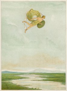 Perseus voando para matar o Gorgon (cor litho)