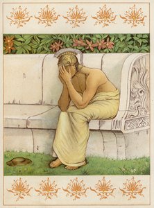 Perseus chorando, tendo matado Akrisios (cor litho)