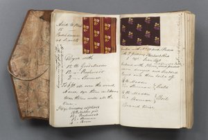 Livro de registro de tintureiro de Thomas Ratcliffe