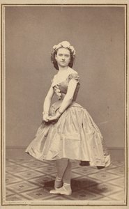 Retrato de uma bailarina,c. 1860 (foto) de Thomas Rice Burnham