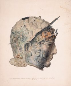 Desenho do capacete Ribchester de Thomas Richard (attr. to) Underwood