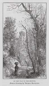 A caminho da estação (gravura) de Thomas Robert Macquoid