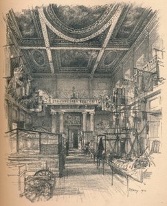 Interior da sala de banquetes, Palácio Whitehall, 1902