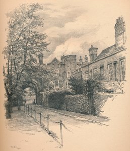 O Pátio e Portal do Palácio de Richmond, 1902