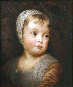 O Rei James II em criança, depois de Van Dyck de Thomas Robson
