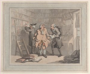 Livreiro e Autor, 25 de setembro de 1784., 25 de setembro de 1784. Criadores: Thomas Rowlandson, Samuel Alken.