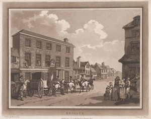Reigate An Excursion to Brighthelmstone, 1 de junho de 1790., 1 de junho de 1790. Criadores: Thomas Rowlandson, Samuel Alken.