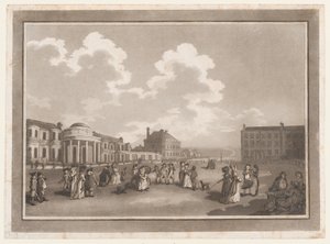The Steine Uma excursão a Brighthelmstone, 1º de junho de 1790., 1º de junho de 1790. Criadores: Thomas Rowlandson, Samuel Alken.