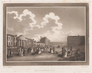 The Steine Uma excursão a Brighthelmstone, 1º de junho de 1790., 1º de junho de 1790. Criadores: Thomas Rowlandson, Samuel Alken.