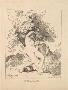 Um Bacchante, 1787. de Thomas Rowlandson