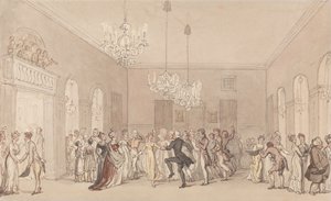 Um Baile em Scarborough de Thomas Rowlandson