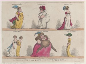A Bill of Fare for Bond Street Epicures!!, 25 de outubro de 1808., 25 de outubro de 1808. de Thomas Rowlandson
