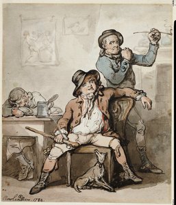 Uma cinta de guarda negra, 1789 de Thomas Rowlandson