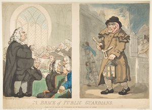 A Brace of Public Guardians, 10 de julho de 1800. de Thomas Rowlandson