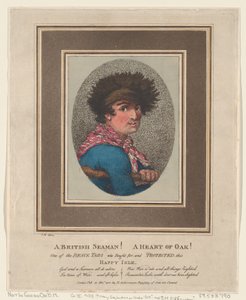 Um marinheiro britânico! A Heart of Oak!, 15 de novembro de 1801., 15 de novembro de 1801. de Thomas Rowlandson