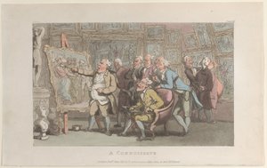 A Connoisseur, de The Vicar of Wakefield, maio de 1817., maio de 1817. de Thomas Rowlandson