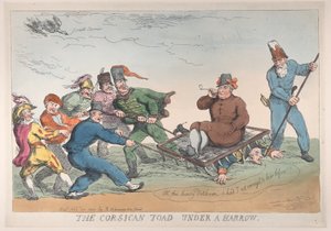 Um sapo corso sob uma grade, 27 de novembro de 1813., 27 de novembro de 1813. de Thomas Rowlandson