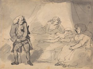 Uma Cena de Morte de Thomas Rowlandson