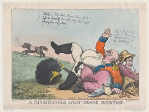 Um Cavalo Ligeiro Desmontado Voluntário, 30 de Junho de 1804., 30 de Junho de 1804. de Thomas Rowlandson