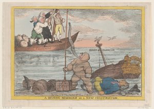 Uma Máquina de Mergulho numa Nova Construção, 31 de Maio de 1806., 31 de Maio de 1806. de Thomas Rowlandson