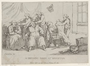 Um camarim em Brighton de Thomas Rowlandson
