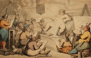 Uma academia holandesa, de Thomas Rowlandson