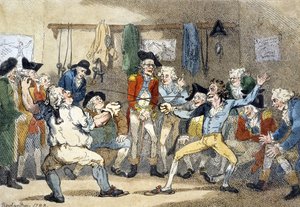 Um Jogo de Esgrima de Thomas Rowlandson