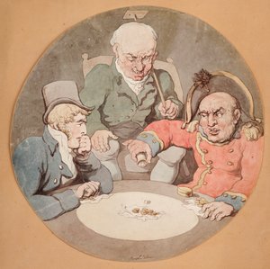 Um jogo de dados de Thomas Rowlandson