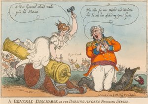  Uma descarga geral ou o golpe final do anjo querido de Thomas Rowlandson