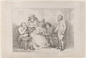 Uma Senhora no Limbo, ou Fiança para Judeu Recusada de Thomas Rowlandson