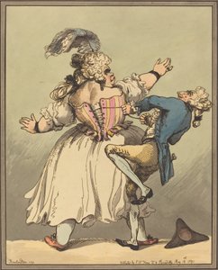 Um pouco mais apertado, 1791. de Thomas Rowlandson