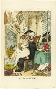 Um homem de sentimento de Thomas Rowlandson