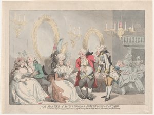 Um Mestre das Cerimônias de Apresentação de um Parceiro, 24 de novembro de 1795., 24 de novembro de 1795. de Thomas Rowlandson