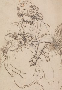 Uma mãe e um filho de Thomas Rowlandson