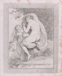 Uma ninfa se secando, 1790-99., 1790-99. de Thomas Rowlandson