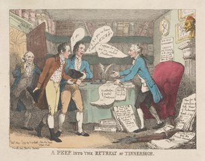 Um vislumbre do retiro em Tinnehinch de Thomas Rowlandson